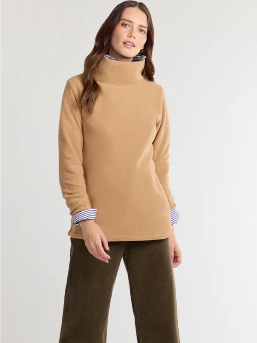Dudley Stephen’s Cobble Hill Turtleneck Camel Women's Sweater